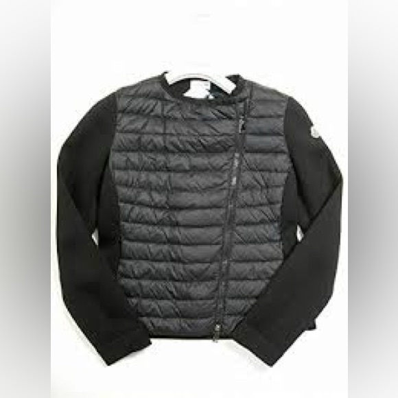 Moncler Maglia Cardigan Tricot Down Black jacket/sweater jacket - Picture 4 of 7